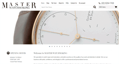 Desktop Screenshot of masterwatchmaking.com.au